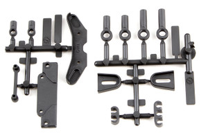 RC10B6.3 Tower Covers, Wire Clips, Rod Ends - ASC91885