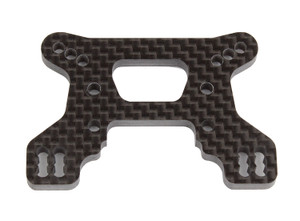 RC10B74.1 Front Shock Tower, 23mm, carbon fiber - ASC92265