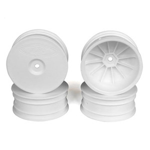 Speedline Buggy Wheels, White For Losi 22-4 and Tekno EB410 - DERSB4L4W