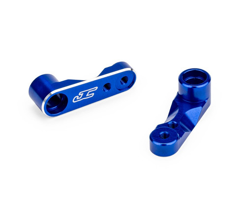 J Concepts RC10B7 Aluminum Steering Bell Cranks, Blue, fits JC #5209 JCO51881