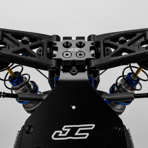 RC10B7 front bulkhead 0 degree (9.3g), aluminum - blue RC10B7 front bulkhead 0 degree (9.3g), aluminum - blue