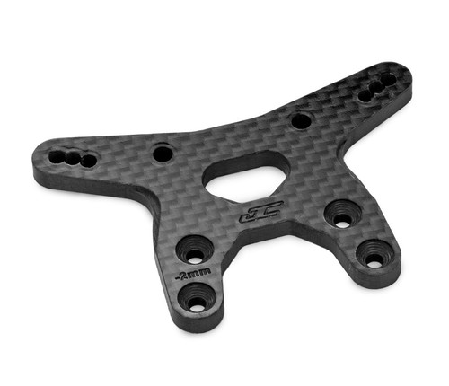 RC10B7 -2mm Carbon Fiber Front Shock Tower, Black RC10B7 -2mm Carbon Fiber Front Shock Tower, Black