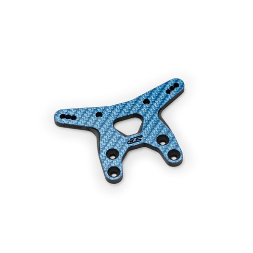 J Concepts RC10B7 Carbon Fiber Front Shock Tower, Blue, JCO51871