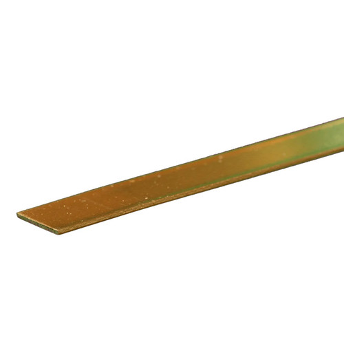 Brass Strip: 0.032" Thick x 1/2" Wide x 12" Long Brass Strip: 0.032" Thick x 1/2" Wide x 12" Long