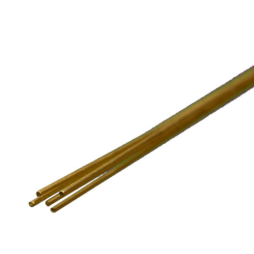 K & S Metals Round Brass Rod: 0.020" OD x 12" Long KSM8159