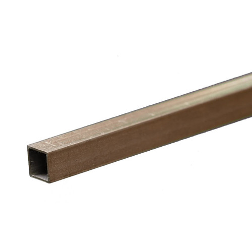 Square Aluminum Tube: 7/32" OD x 0.014" Wall x 12" Long Square Aluminum Tube: 7/32" OD x 0.014" Wall x 12" Long