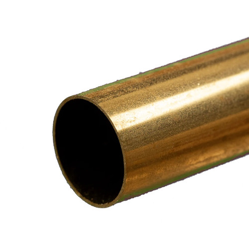 K & S Metals Round Brass Tube: 9/16" OD x 0.014" Wall x 12" Long KSM8141