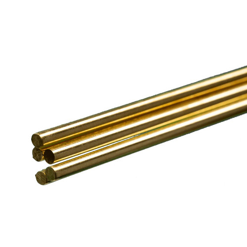 Round Brass Rod: 3/32" OD x 36" Long Round Brass Rod: 3/32" OD x 36" Long