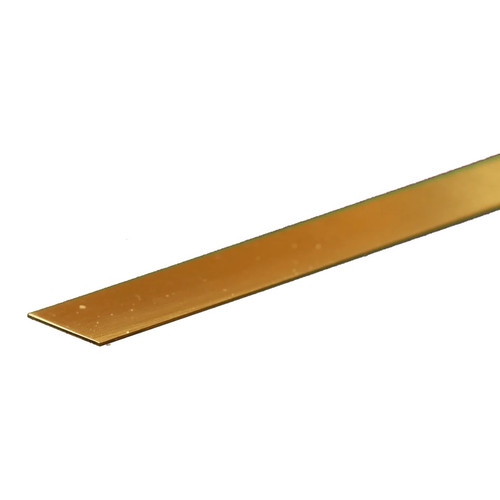 Brass Strip: 0.016" Thick x 1/2" Wide x 12" Long Brass Strip: 0.016" Thick x 1/2" Wide x 12" Long