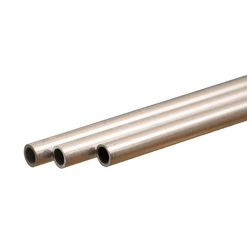 K & S Metals Round Aluminum Tube: 4mm OD x 0.45mm Wall x 300mm Long KSM9803