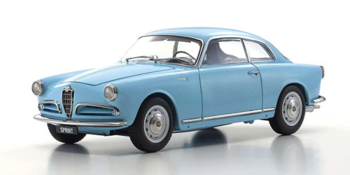 Kyosho 1/18 Scale Alfa Romeo Giulietta Sprint Blue Model KYO08957B
