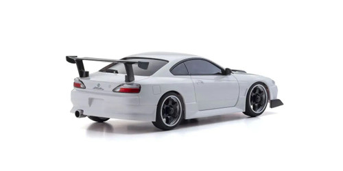 Mini-Z AWD Nissan Silvia S15 Equipped with GT Wing, White Mini-Z AWD Nissan Silvia S15 Equipped with GT Wing, White
