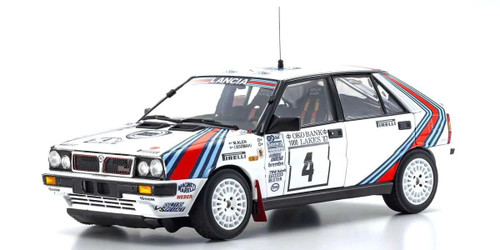 Kyosho 1/18 Lancia Delta HF 4WD 1000 Lakes "Team Lancia" 1987 #4 KYO08960B