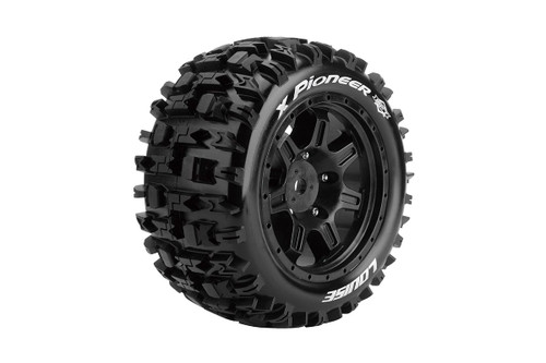 MFT X-Pioneer Sport Monster Truck Tires, 24mm Hex, Mounted MFT X-Pioneer Sport Monster Truck Tires, 24mm Hex, Mounted