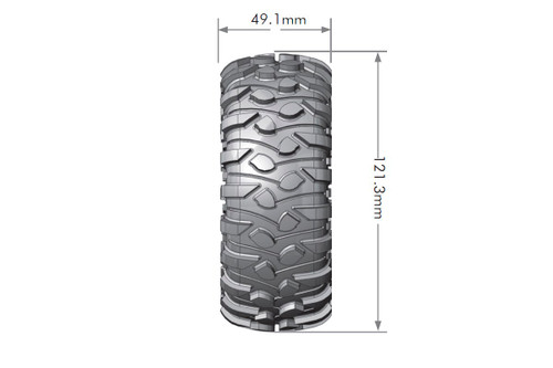 CR-Rowdy 1/10 1.9" Crawler Tires, Super Soft, Front/Rear CR-Rowdy 1/10 1.9" Crawler Tires, Super Soft, Front/Rear