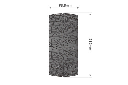 MFT X-Mallet X-MAXX Sport Monster Truck Tires, 24mm Hex, MFT X-Mallet X-MAXX Sport Monster Truck Tires, 24mm Hex,