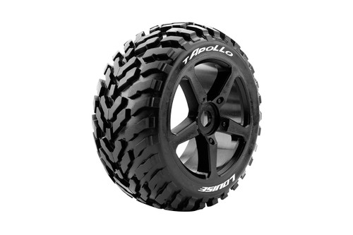 Louise R/C T-Apollo 1/8 Off-Road Truggy Tires, 0" Offset, 17mm, LOULT3252SB