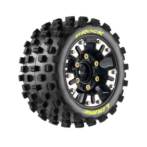 Louise R/C ST-Rock Soft Mounted Tires, 0" & 1/2" Offset, Removable Hex LOULT3391SM