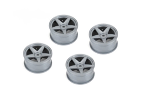 Louise R/C 5 Spoke Wheel Gray / 26mm (ET-0mm), Fits LDX Drift, LRX LOUNHA480