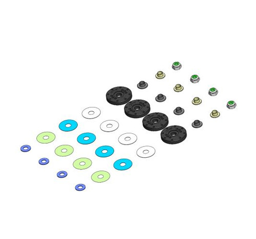 MIP - Moore's Ideal Products MIP Bypass1 Hi-Flow Pistons, 8-Hole x 1.2mm, 1/8th Scale MIP23410