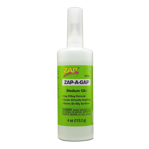 ZAP Glue Zap-A-Gap CA+ Glue 4oz PAAPT-05