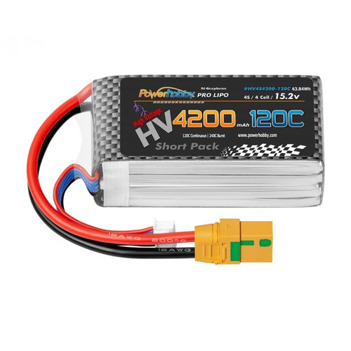 4S 15.2V 4200mah 120C GRAPHENE + HV Lipo Battery w XT90 Plug 4S 15.2V 4200mah 120C GRAPHENE + HV Lipo Battery w XT90 Plug