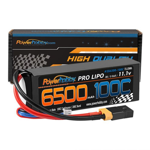 6500mAh 11.1V 3S 100C LiPO Battery Pack w/ XT60 + Traxxas 6500mAh 11.1V 3S 100C LiPO Battery Pack w/ XT60 + Traxxas