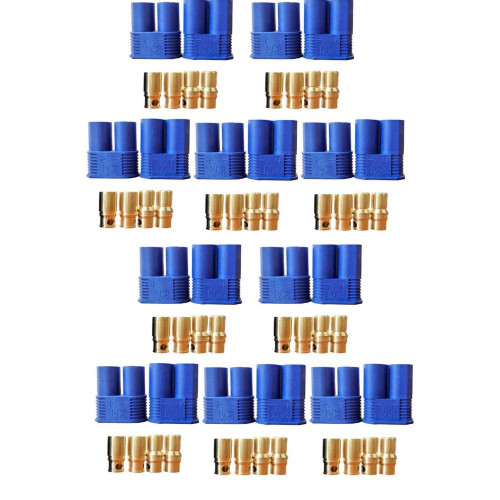 Power Hobby EC8 Male / Female Plugs (20) PHB5076