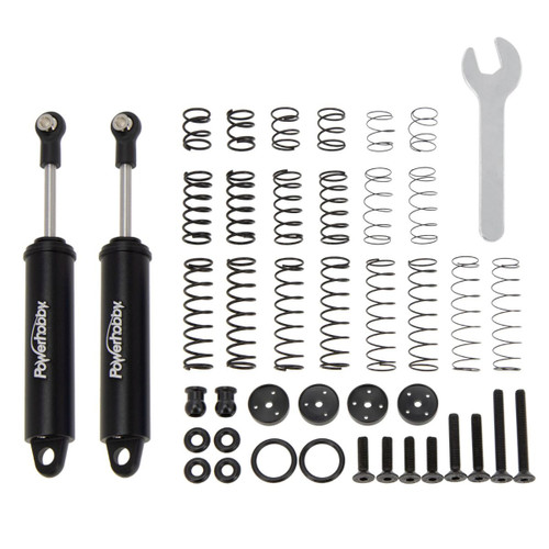 100mm Promatics Two Stage Internal Spring Shocks, Black 100mm Promatics Two Stage Internal Spring Shocks, Black