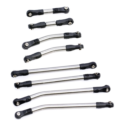 8pc Stainless Steel High Clearance Links Set, SCX24 8pc Stainless Steel High Clearance Links Set, SCX24