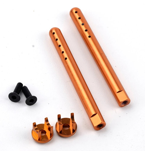 Power Hobby Aluminum Front Body Mounts Orange, HPI RS4 Sport3 PHB6432ORANGE