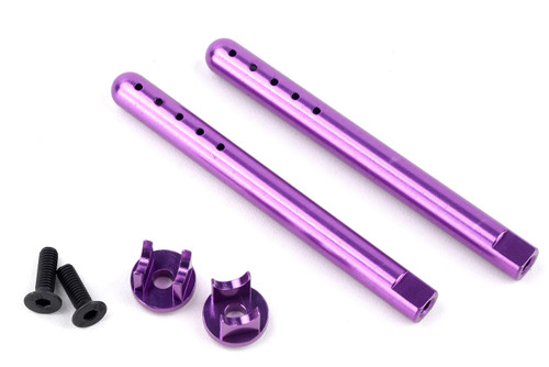 Power Hobby Aluminum Front Body Mounts Purple, HPI RS4 Sport3 PHB6432PURPLE