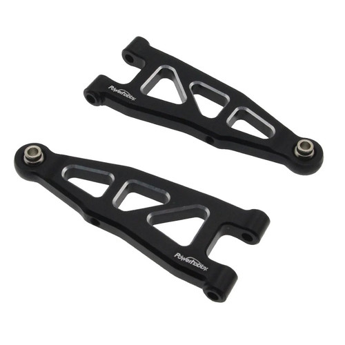 Power Hobby Aluminum Front Lower Arms, Black, for Arrma Grom PHB6572BLACK