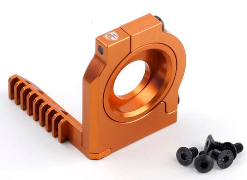 Power Hobby Aluminum Motor Heat Sink Mount Orang, HPI RS4 Sport3 PHB6431ORANGE