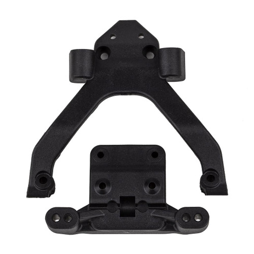 Team Associated RC10B6.4 Front Top Plate and Ballstud Mount Angled ASC71182