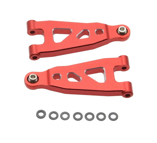 Aluminum Front Lower Arms, Red, for Arrma Mojave Grom