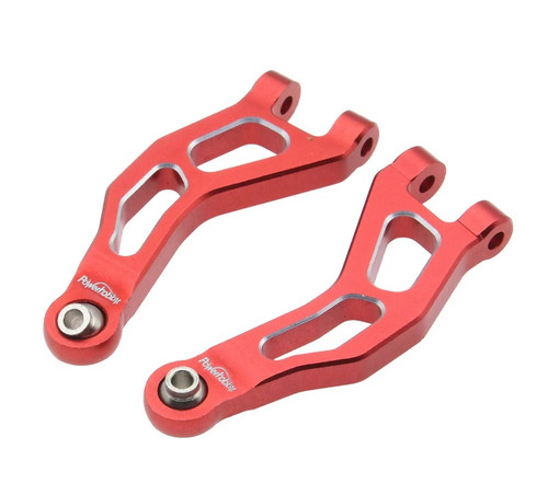 Power Hobby Aluminum Front Upper Arms, Red, for Arrma Mojave Grom PHB6846RED