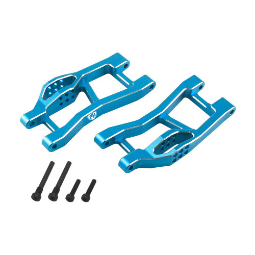 Power Hobby 7075 Aluminum Rear Lower Arms Blue, for Traxxas Mini Maxx PHB7175BLUE