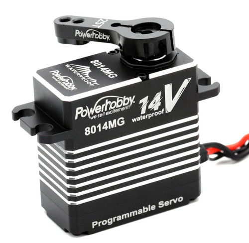 Power Hobby 8014MG 14v Programmable Waterproof HV Brushless 3S PHBPH8014MG