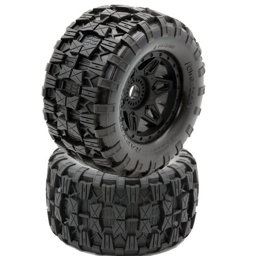 Power Hobby Raptor MX Belted All Terrain Tires Mounted 17mm Traxxas PHBPHT2380