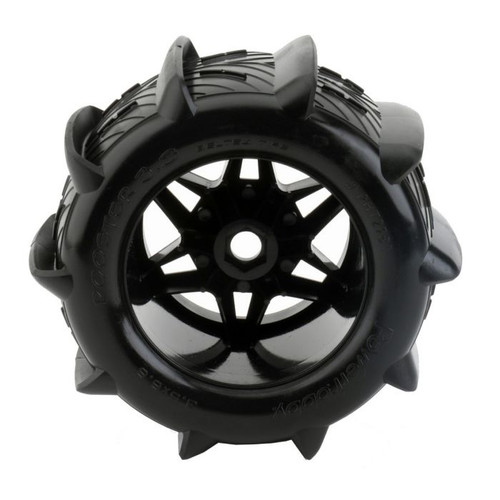 1/8 Rooster 3.8" Belted Paddle Sand Snow Tires 17mm
