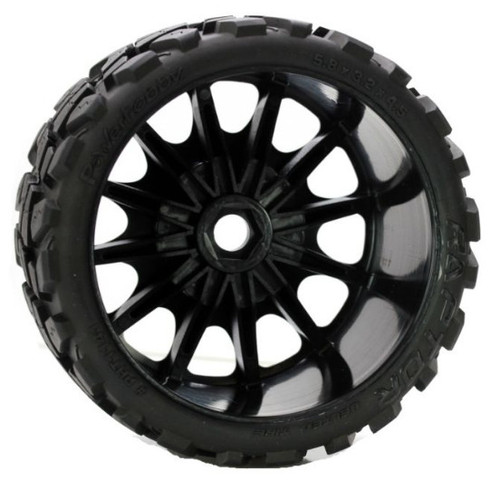 Raptor Belted Monster Truck Wheel / Tires (pr.) Race Soft Raptor Belted Monster Truck Wheel / Tires (pr.) Race Soft