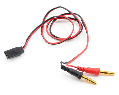 Receiver Charge Lead (Futaba Female to 4mm Banana Plugs) Receiver Charge Lead (Futaba Female to 4mm Banana Plugs)