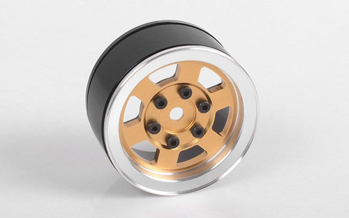 RC4WD Six-Spoke 1.55" Internal Beadlock Wheels (Gold) RC4VVVC0808