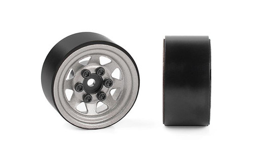 Stamped Steel 1.0" Stock Beadlock Wheels (Plain) Stamped Steel 1.0" Stock Beadlock Wheels (Plain)