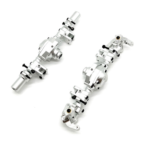 Silver Aluminum Axle Housing Set, Front & Rear, CEN F-250 Silver Aluminum Axle Housing Set, Front & Rear, CEN F-250