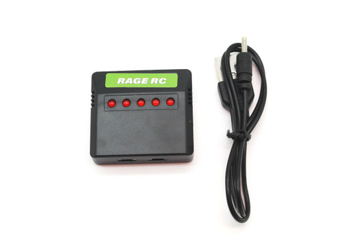 Rage R/C 5-Port 1S USB Micro Charger Micro Warbirds, Super Cub MX4 RGRA1351