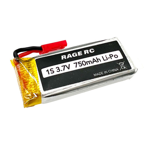 Rage R/C 3.7V 750mAh 35C LiPo Battery w/JST; Rage R/C 3.7V 750mAh 35C LiPo Battery w/JST;