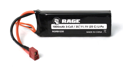 11.1V 3S 1800mAh 25C LiPo Battery with T-Plug 11.1V 3S 1800mAh 25C LiPo Battery with T-Plug