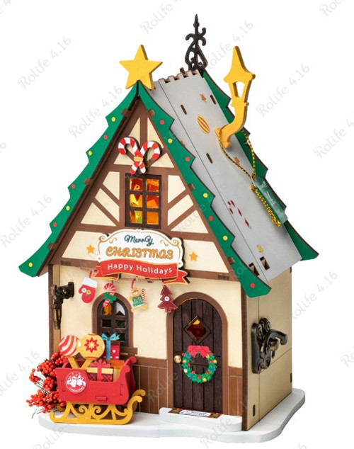 Twinkling Christmas House, Super Mini Houses - Twinkling Christmas House, Super Mini Houses -